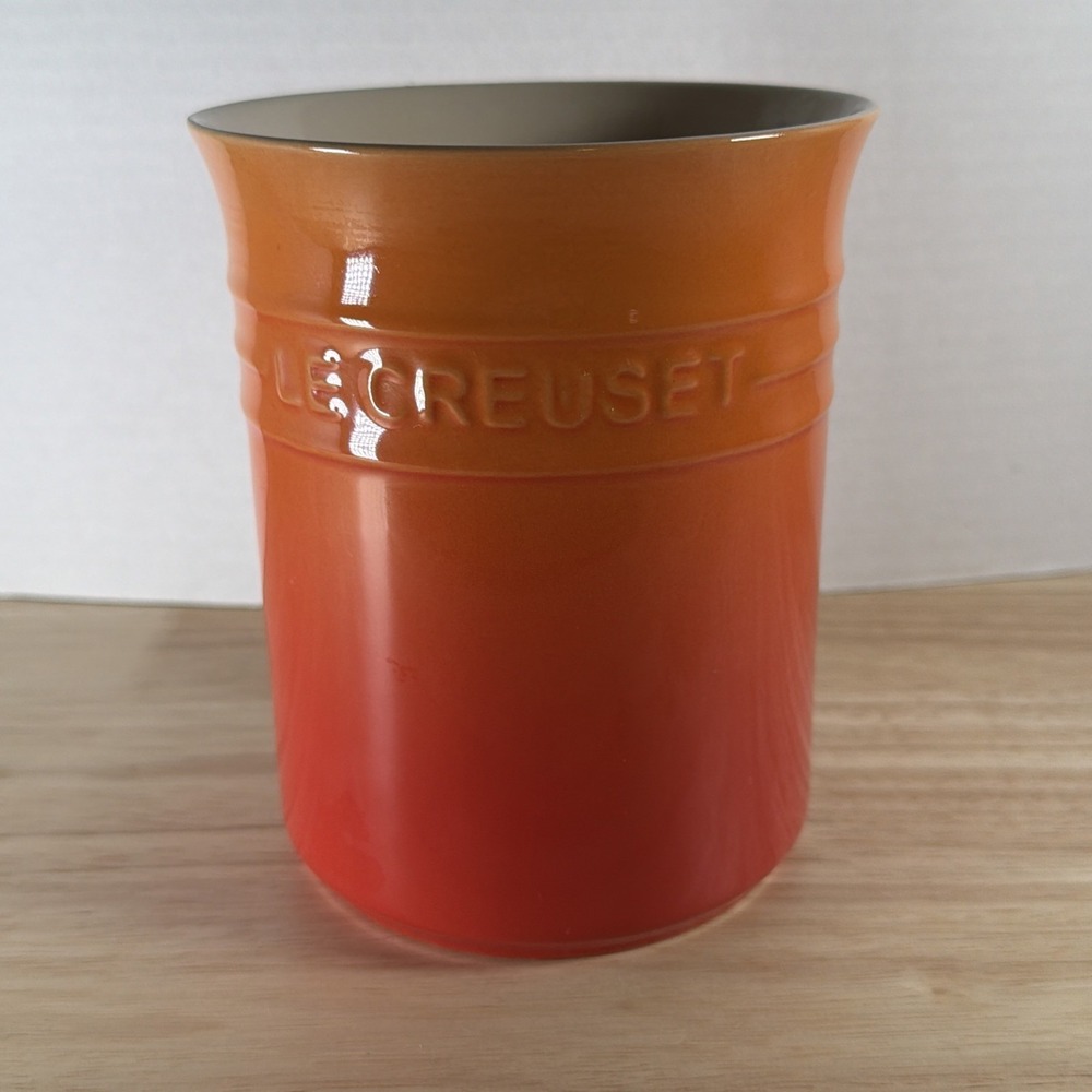 Le Creuset Flame Orange Stoneware 1.1L Kitchen Utensil Crock Holder